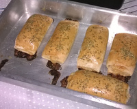 Brioche de queijo e presunto