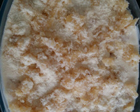 Pavê mousse de abacaxi com ninho