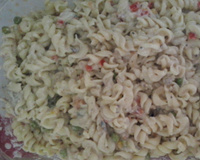 Macarrão com sardinha e creme de leite