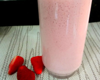 Smoothie de morango e banana - vitamínico