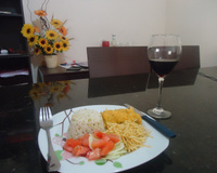 Frango ao molho de abóbora cabocha e requeijão