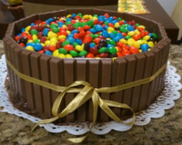 Bolo de Kit Kat à minha moda