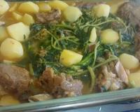 Costela com agrião e batata da Leuza