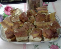 Bolo de banana caramelizada fácil