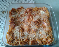 Macarrão panela de pressão com bacon