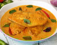 Peixe de coco prático rápido e fácil