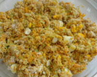 Farofa de abobrinha e cenoura