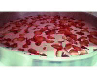 Sobremesa simples de morango