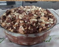 Pavê de chocolate branco e preto