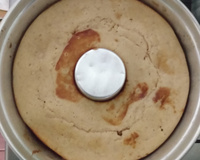 Bolo de canela com banana