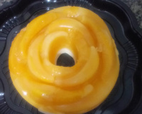 Sobremesa deliciosa de pêssego