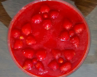 Sorvete caseiro de gelatina