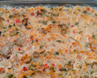 Truta ao forno com molho de creme de leite