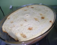 Pudim assado delicioso