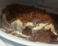 Torta cheesecake falso de paçoca