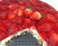 Torta de morango prática