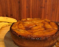 Bolo invertido de banana