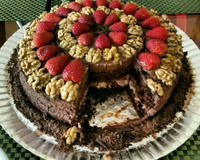 Bolo tentação de morango