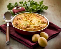 Torta de frango com batata doce fit