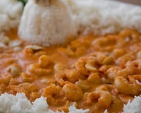 Estrogonofe de camarão