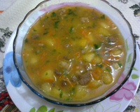 Sopa completa de mandioca