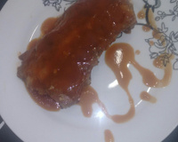 Costela de porco com molho barbecue