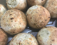Bolinho de arroz com queijo na air fryer