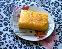 Bolo de milharina cremoso com laranja