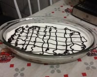 Doce de banana com creme simples