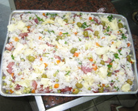 Arroz especial com carne seca