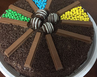 Bolo de Kit Kat à minha moda