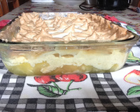 Abacaxi com creme de leite condensado