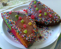 Bolo colorido borboleta