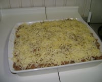 Arroz de forno com carne moida