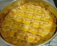 Torta de frango de massa semipodre