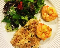 Peixe com gergelim grelhado