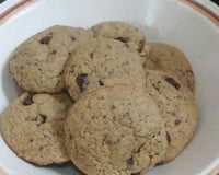 Cookies com gotas de chocolate