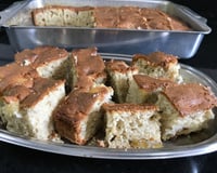 Bolo de liquidificador de maçã e banana