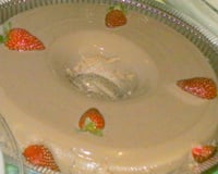 Pudim de maria-mole de chocolate