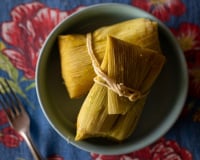 Pamonha salgada com queijo