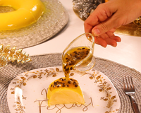 Pudim mousse espelhado 