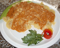 Ravióli de frango ao molho especial