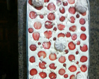 Creme de morango com suspiro