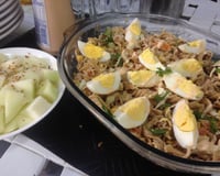 Salada mista light com macarrão integral