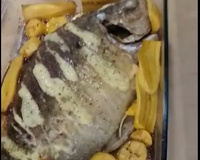 Tambaqui assado no forno