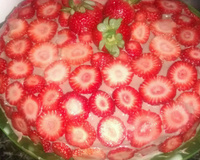 Bolo de chocolate com morango