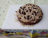 Bolo integral de banana com castanha, nozes e passas