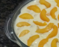 Pavê de pêssego fácil