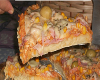 Pizza de liquidificador fácil e rápida