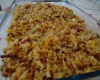 Arroz com carne seca